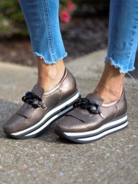 Softwaves Cadie Chain Tassel Loafers/shoes Sz 38.